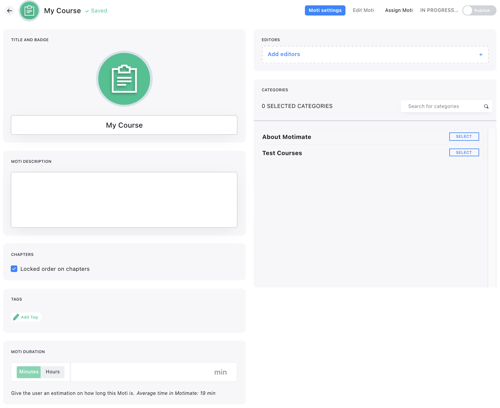 How to create a Moti? – Motimate